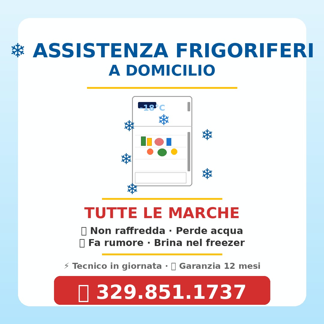 Assistenza Frigoriferi provincia Varese