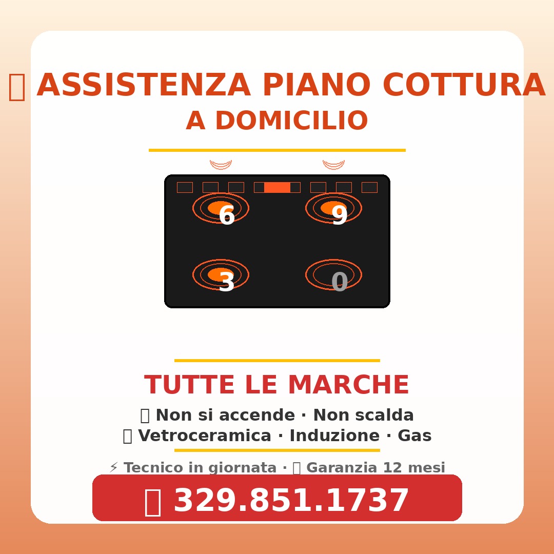 Assistenza Piani Cottura provincia Varese